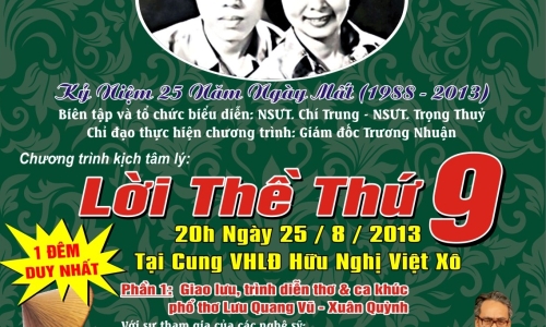 Đêm nghệ thuật tưởng nhớ Lưu Quang Vũ - Xuân Quỳnh